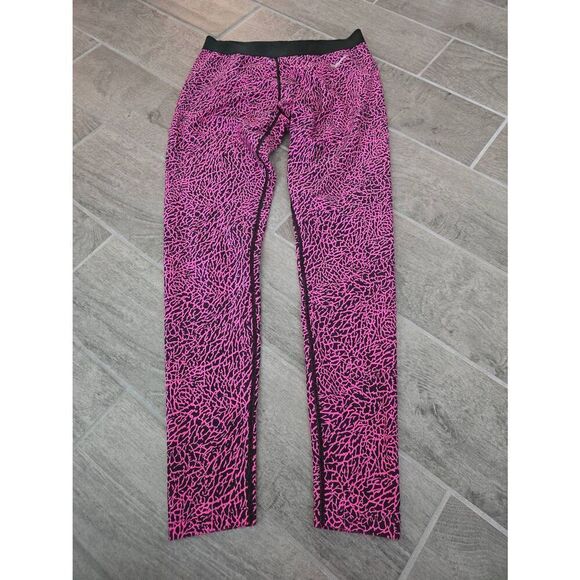Women's Nike‎ Golf Dri-Fit Black and Pink Athletic Leggings Size Medium - Picture 1 of 6